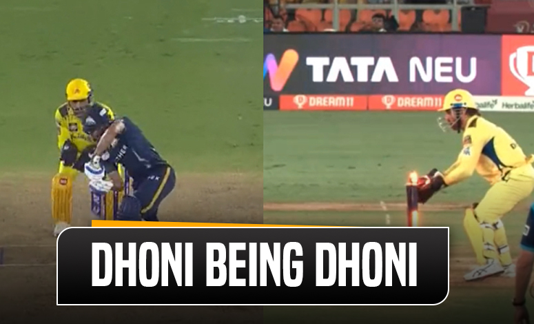 Watch MS Dhoni S Lightening Quick Stumping Sends Back IPL 2023 Orange