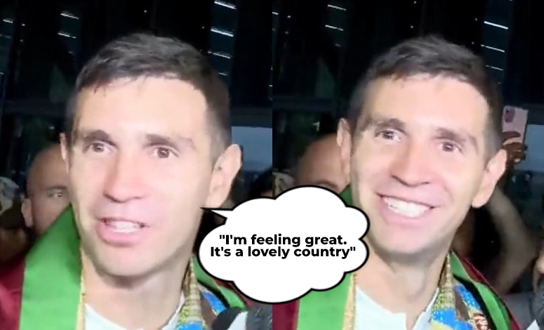 Watch Argentina Goalkeeper Emiliano Martinez Receives Grand Welcome