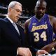 Shaquille O'Neal and Phil Jackson