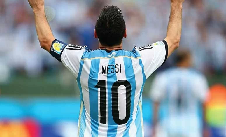 Lionel Messi 10 Argentina White Home Men World Cup Patch Fan Version P -  Praise To Heaven