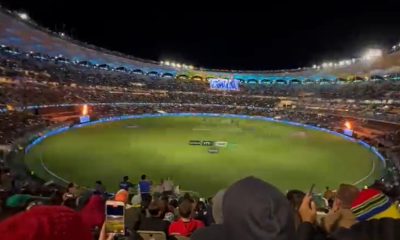Perth Stadium light show