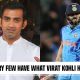 Gautam Gambhir lauds Virat Kohli on Indian great's birthday