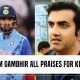 KL Rahul-Gautam Gambhir