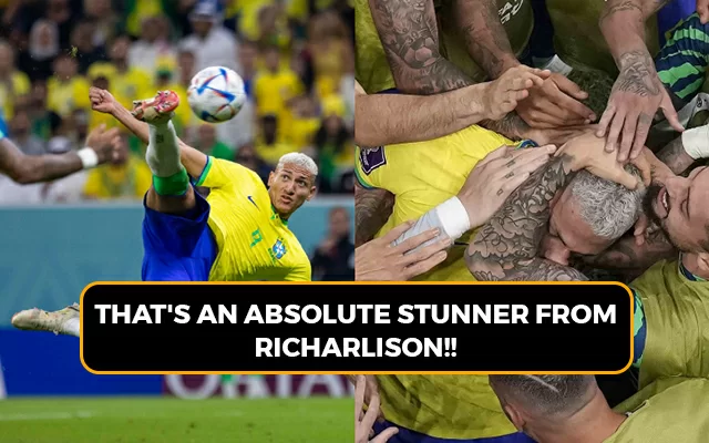 Watch Richarlison's bicycle kick goal for Brazil against Serbia