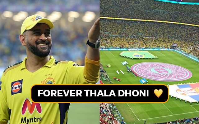 MS Dhoni fans are everywhere, even at FIFA World Cup 2022 in Qatar