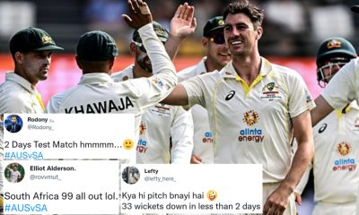 Fans stunned as Australia beat South Africa in the bowler-dominated first Test inside 2 days