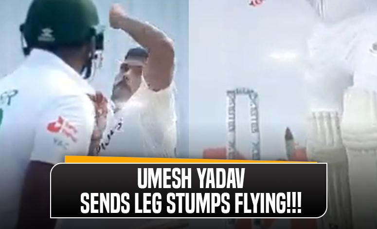 Watch: Umesh Yadav strikes for India early, puts Bangladesh on back foot in first Test