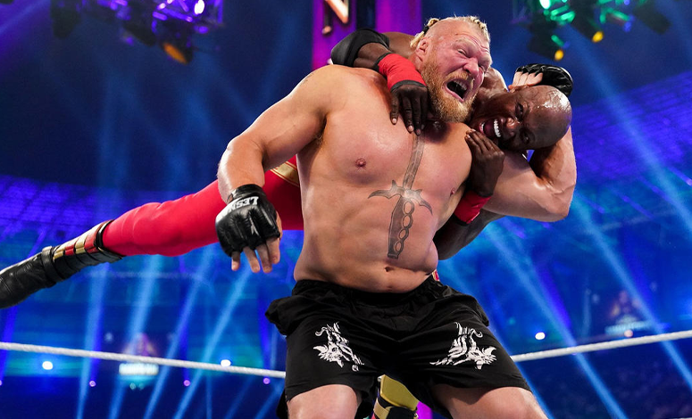 Brock Lesnar and Bobby Lashley (Source - Twitter)