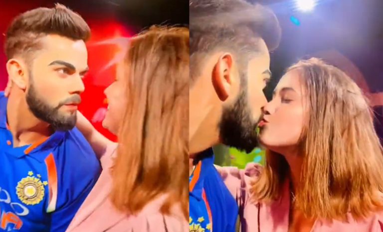 Watch Woman Kisses Virat Kohlis Wax Statue At Madame Tussauds In