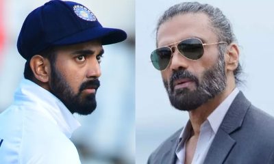 KL Rahul and Sunil Shetty