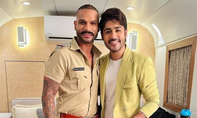 Shikhar Dhawan in cop uniform for a movie (Source - Twitter)