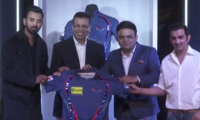Lucknow jersey unveil moment (Source - Twitter)