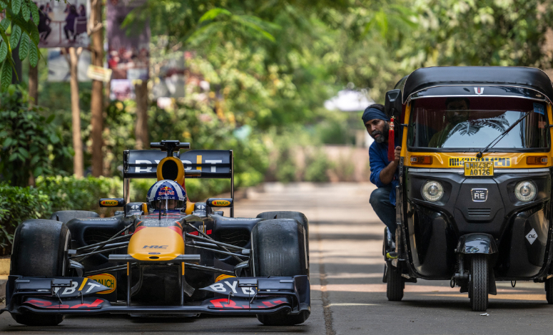 Red Bull racing promotion in India