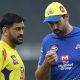MS Dhoni and Stephen Fleming