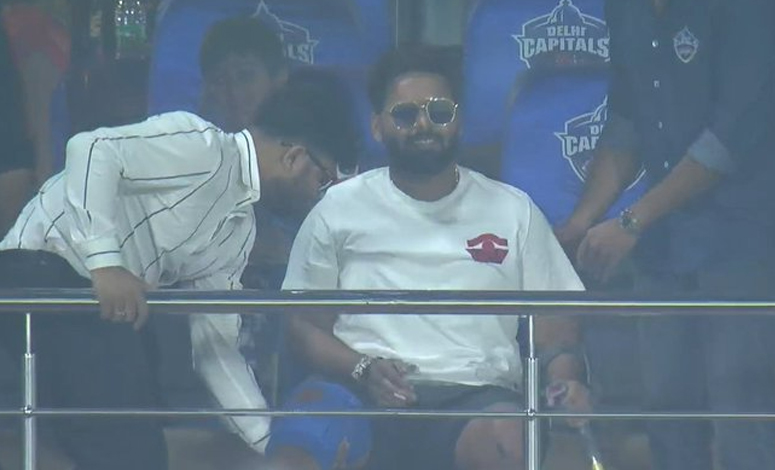 Rishabh Pant attends game in Delhi
