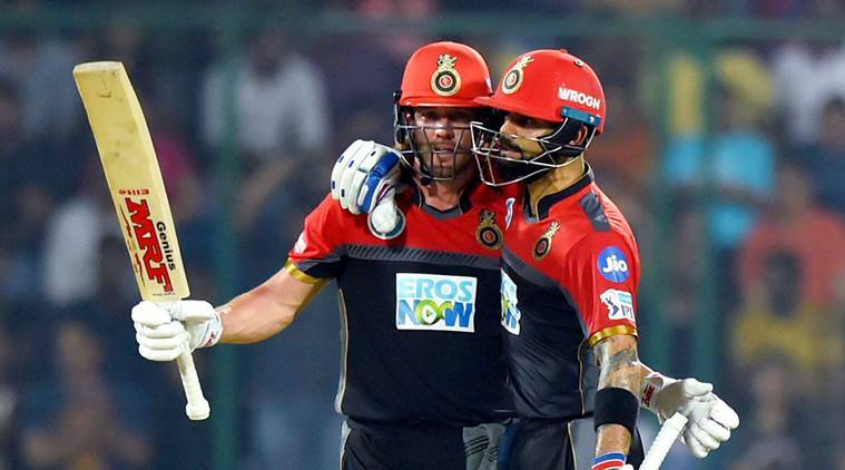 Kohli and de Villiers, RCB 