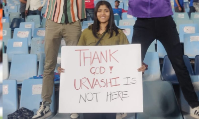 Urvashi Rautela targeted in hilarious banner