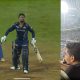 Rashid Khan hitting a six against Mumbai Indians