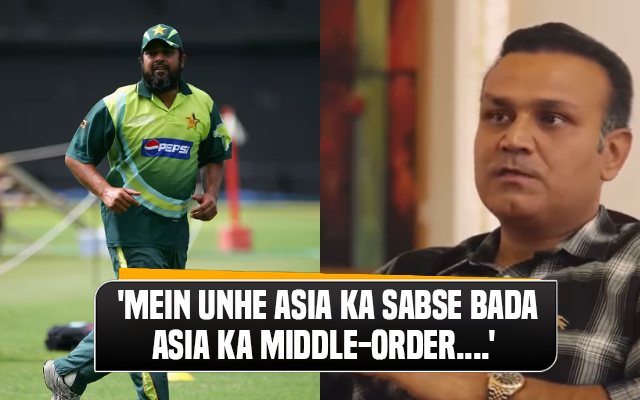 Watch Virender Sehwag Heaps Praise On Former Pak Skipper Inzamam Ul Haq Calls Him Best Batter