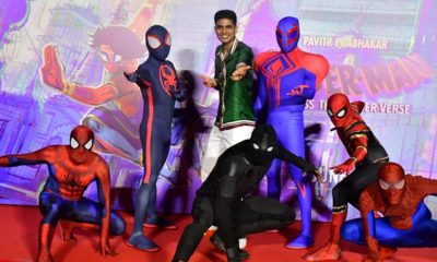 Shubman Gill with Spiderman