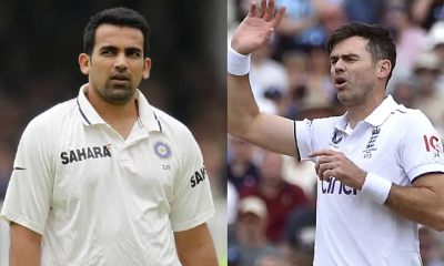 Zaheer Khan and James Anderson