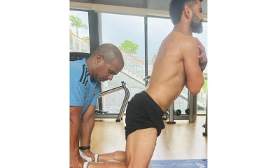Kohli's gym pic from West Indies