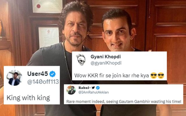 'Haa Bhai KKR Reunion Chal Raha Hai?' - Fans React As Shah Rukh Khan ...