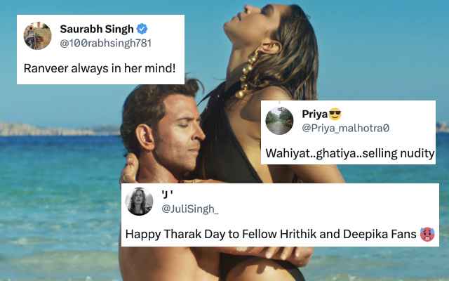 You Have Crossed The Line From Sexy To Vulgar Trolls React On Deepika Padukone And Hrithik 