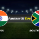 South Africa vs India Dream11