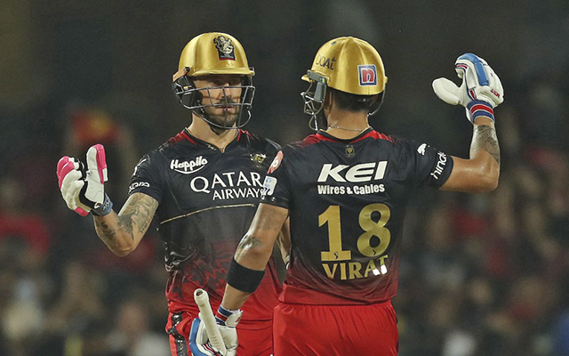 Faf du Plessis and Virat Kohli