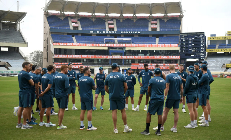 England players during practice session in Ranchi