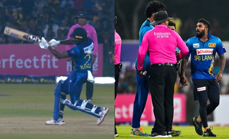 No-Ball, Sri Lanka T201 skipper Wanindu Hasaranga having a heated chat with the umpire